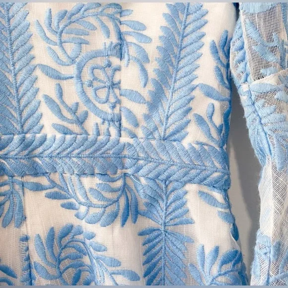 Lumiere by Bariano embroidered shorts romper sz XS - Picture 5 of 7